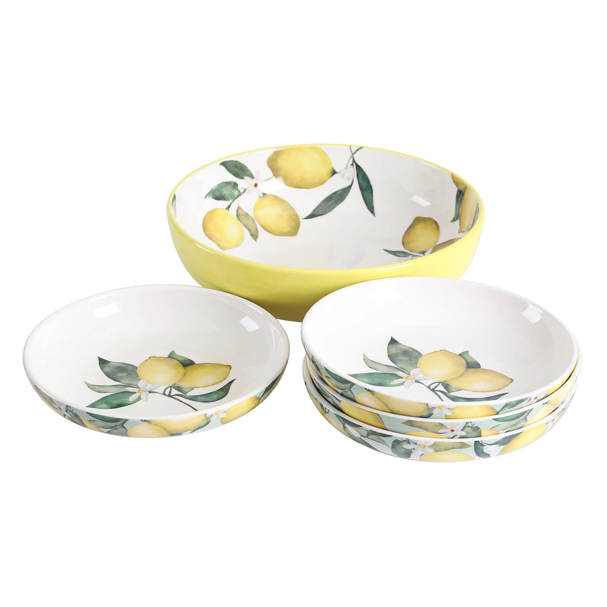 Ceramic Pasta Bowl Set of 5 M36060