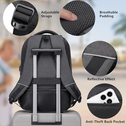 15.6 inch Waterproof Laptop Backpack (Black) N891585