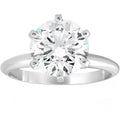 14k White Gold Plated Solitaire Ring T499