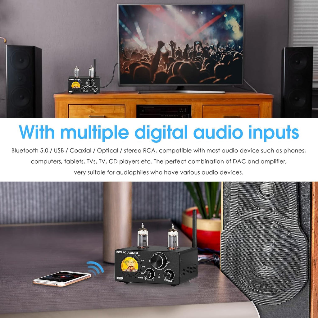 200W Bluetooth Vacuum Tube Amplifier P2286