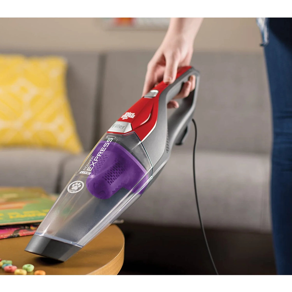 Red 3-in-1 Corded Stick Vacuum Cleaner P65175