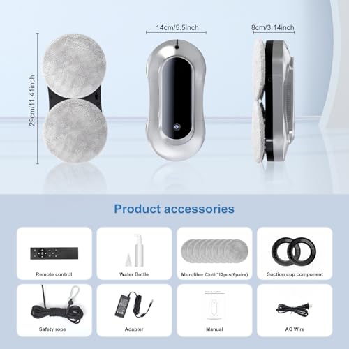 Smart Robot Window Cleaner with Auto Water Spray Z999