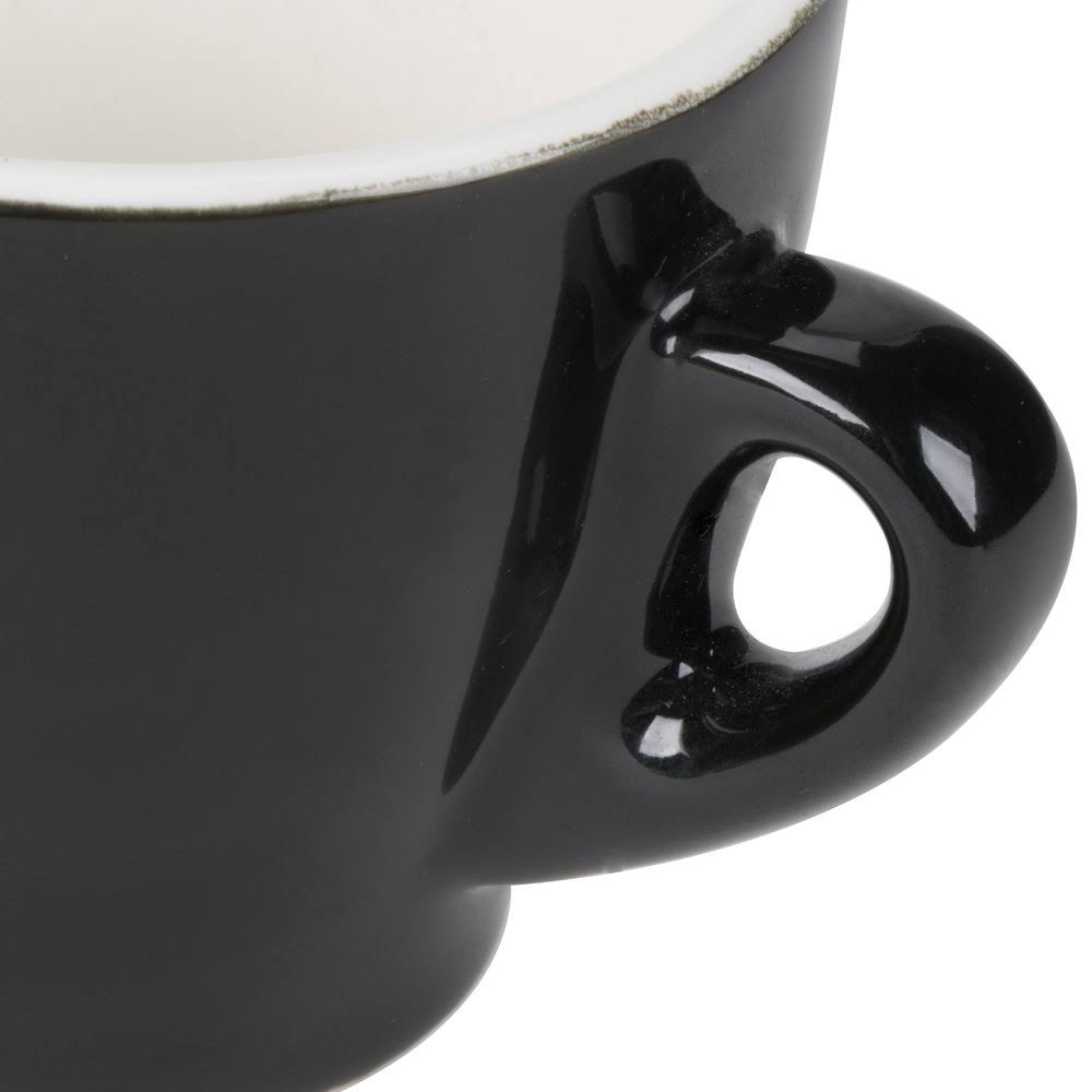Black 3.5 oz Espresso Cup with Saucer D759737