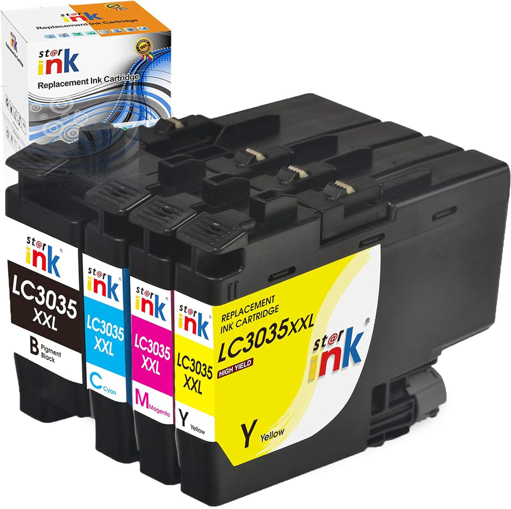 4 Packs Ink Cartridge for Brother Printer H651157