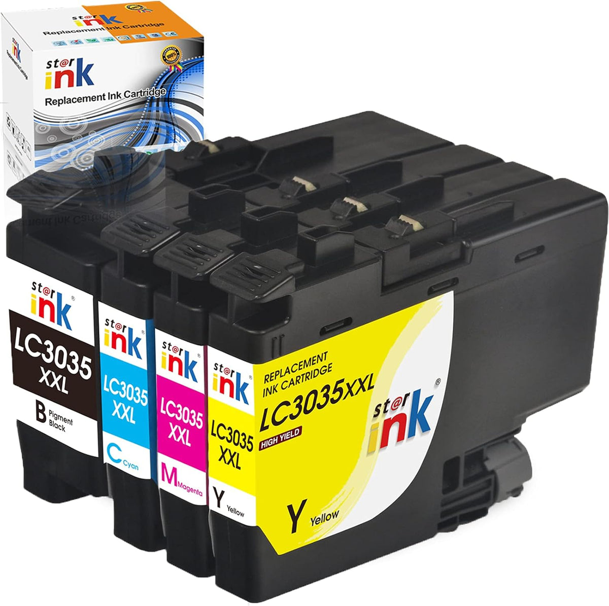 4 Packs Ink Cartridge for Brother Printer H651157