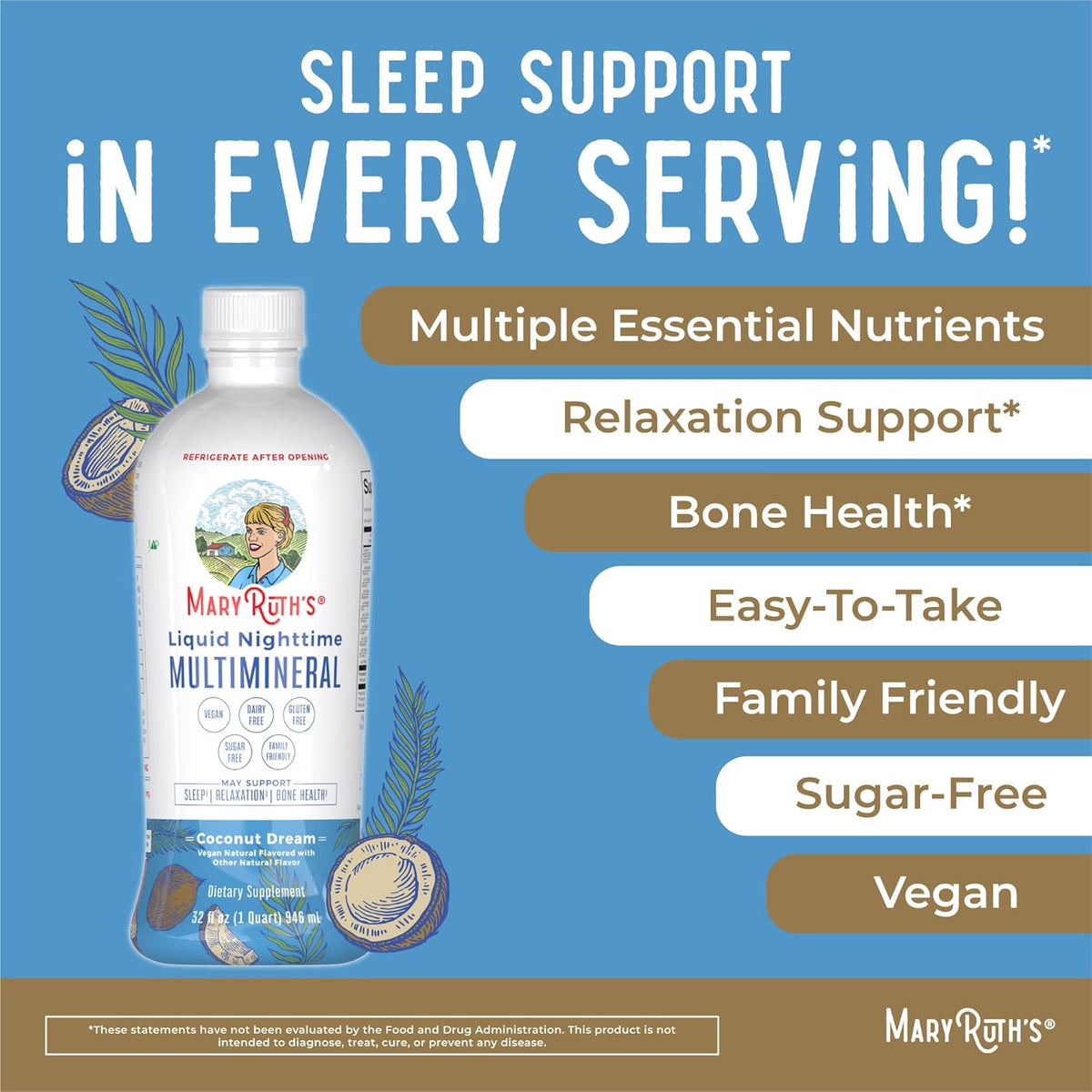 Nighttime Multimineral & Multivitamin Liquid B507