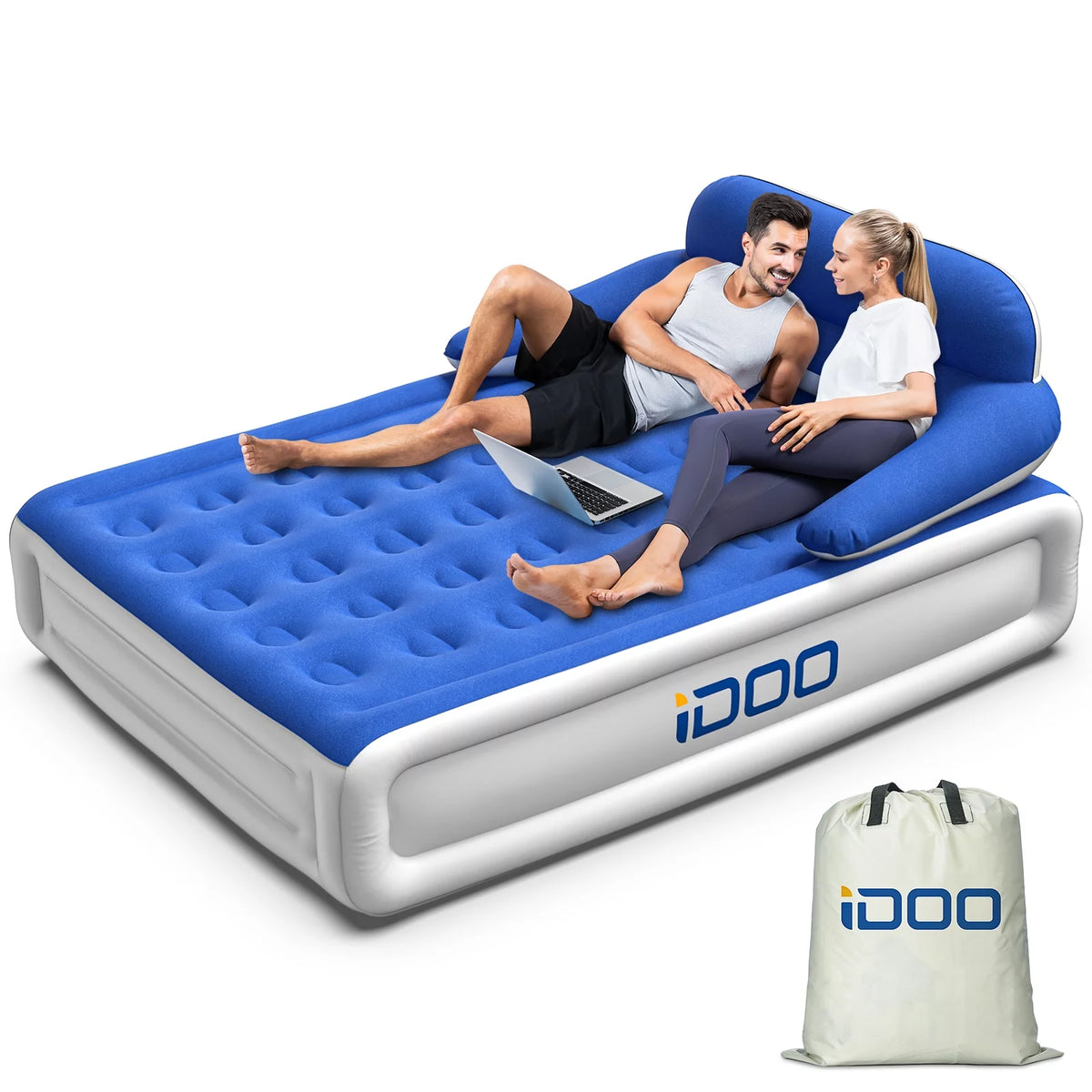 Queen Air Mattress with Built-in Pump M100951