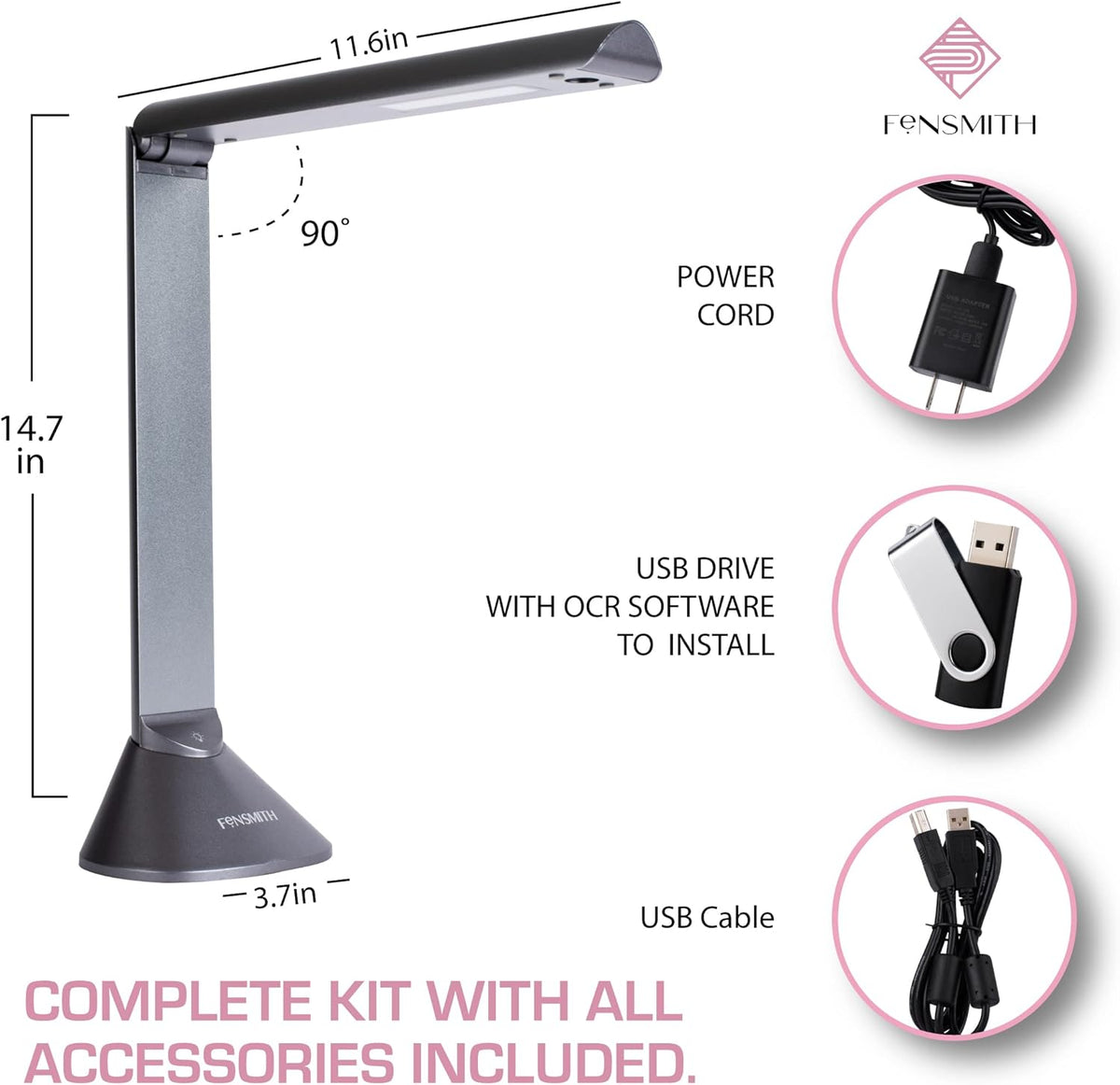 Portable 20MP Document Camera Scanner V1015