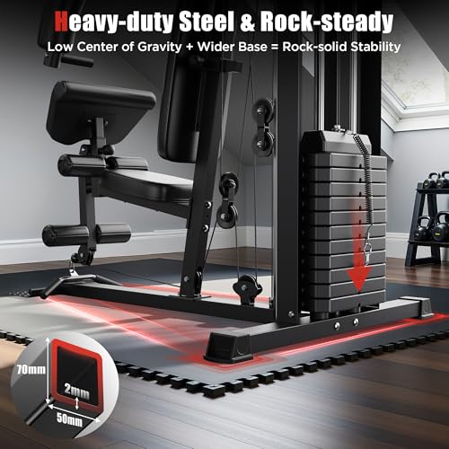 154LBS Weight Stack Multi Home Gym Station W601137
