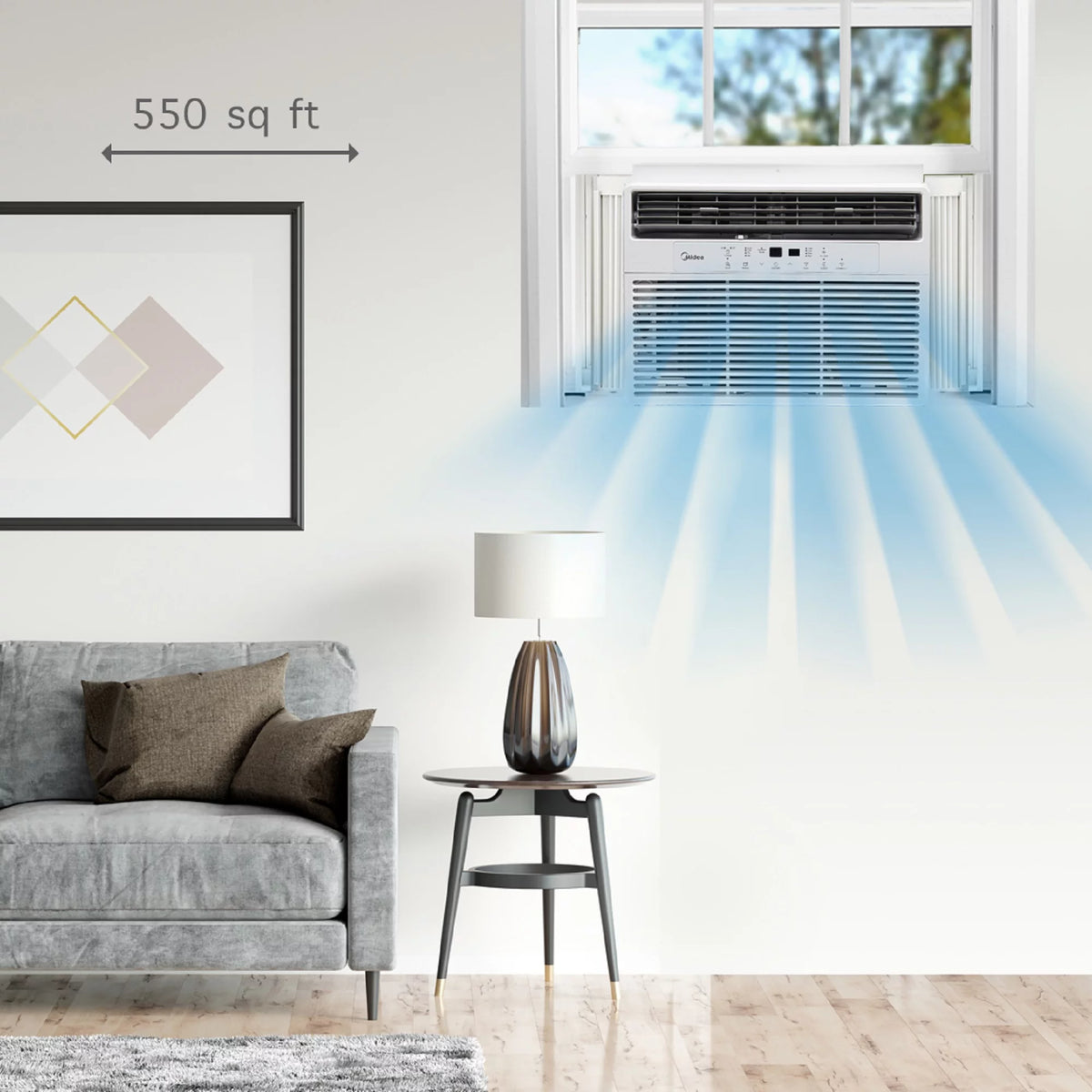 10,000 BTU 115V Smart Window Air Conditioner T24516