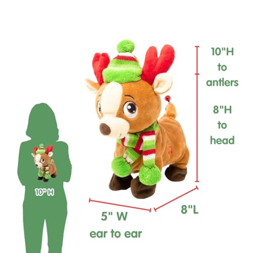 Farting Reindeer Toy Christmas Plush 10 Inches M3431