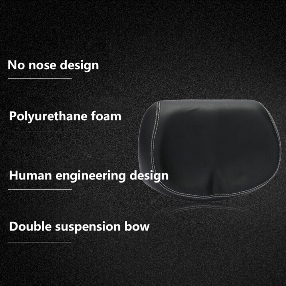 Black PU Pad Noseless Bicycle Seat Cushion W83548