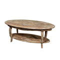 Oval Reclaimed Wood Coffee Table A368