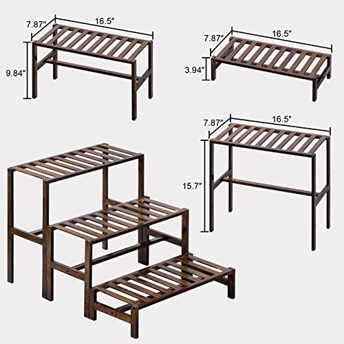 Bamboo 3-Tier Ladder Plant Stand A988195
