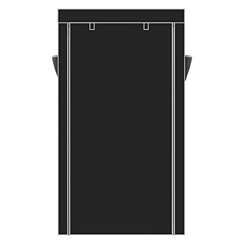 10 Tiers Shoe Rack with Dustproof Cover Shoe Storage Cabinet Organizer, Black V325253
