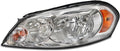 Chrome Housing Halogen Headlight Left Driver Side K539653