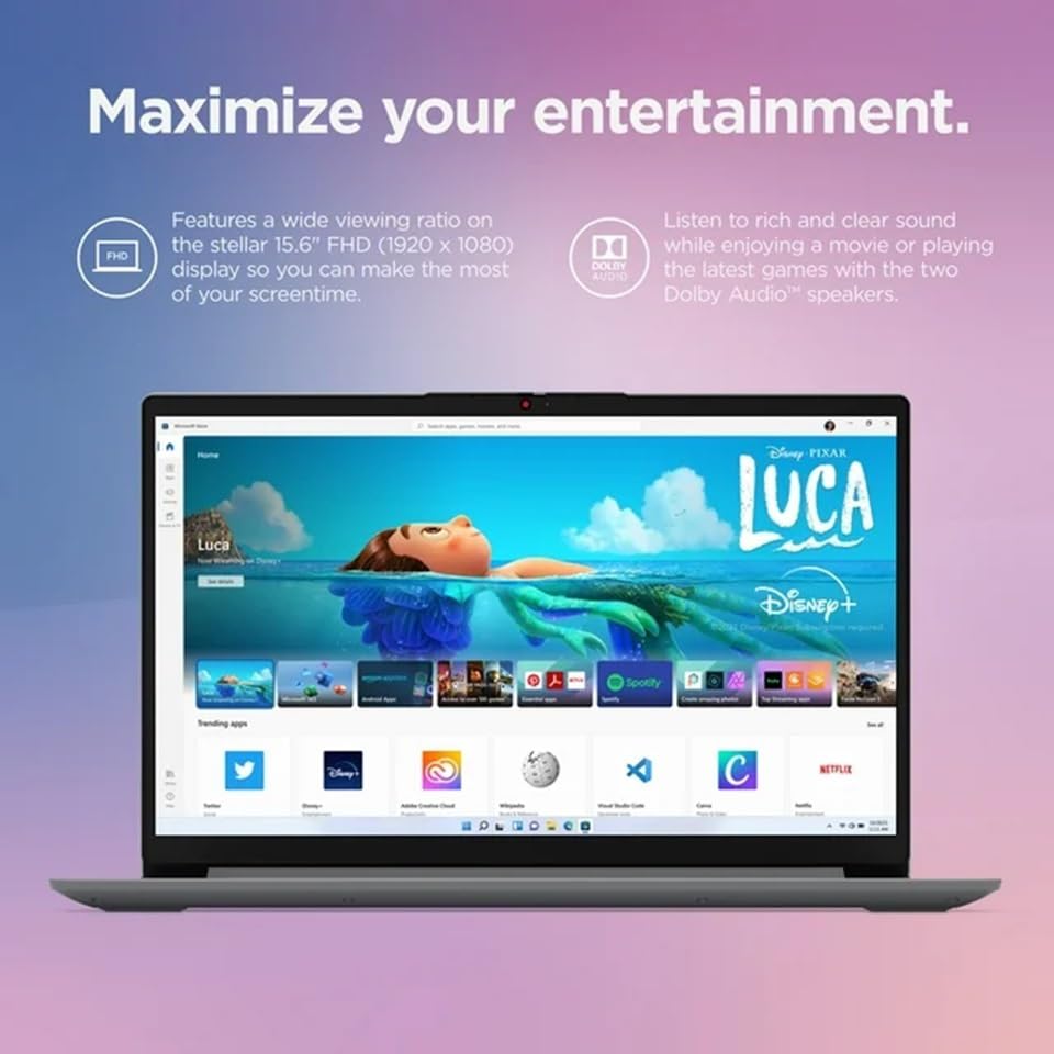 15.6" FHD Anti-Glare Display Laptop with Intel Core i5-1235U, 16GB RAM, 1TB SSD Y38129