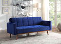Blue Velvet Adjustable Sofa D7112
