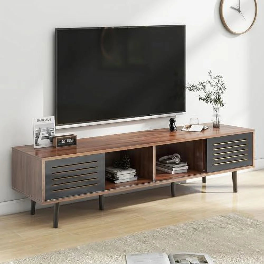 Mid Century Modern TV Stand for 55/60/65 inch TV with Cabinets L7087