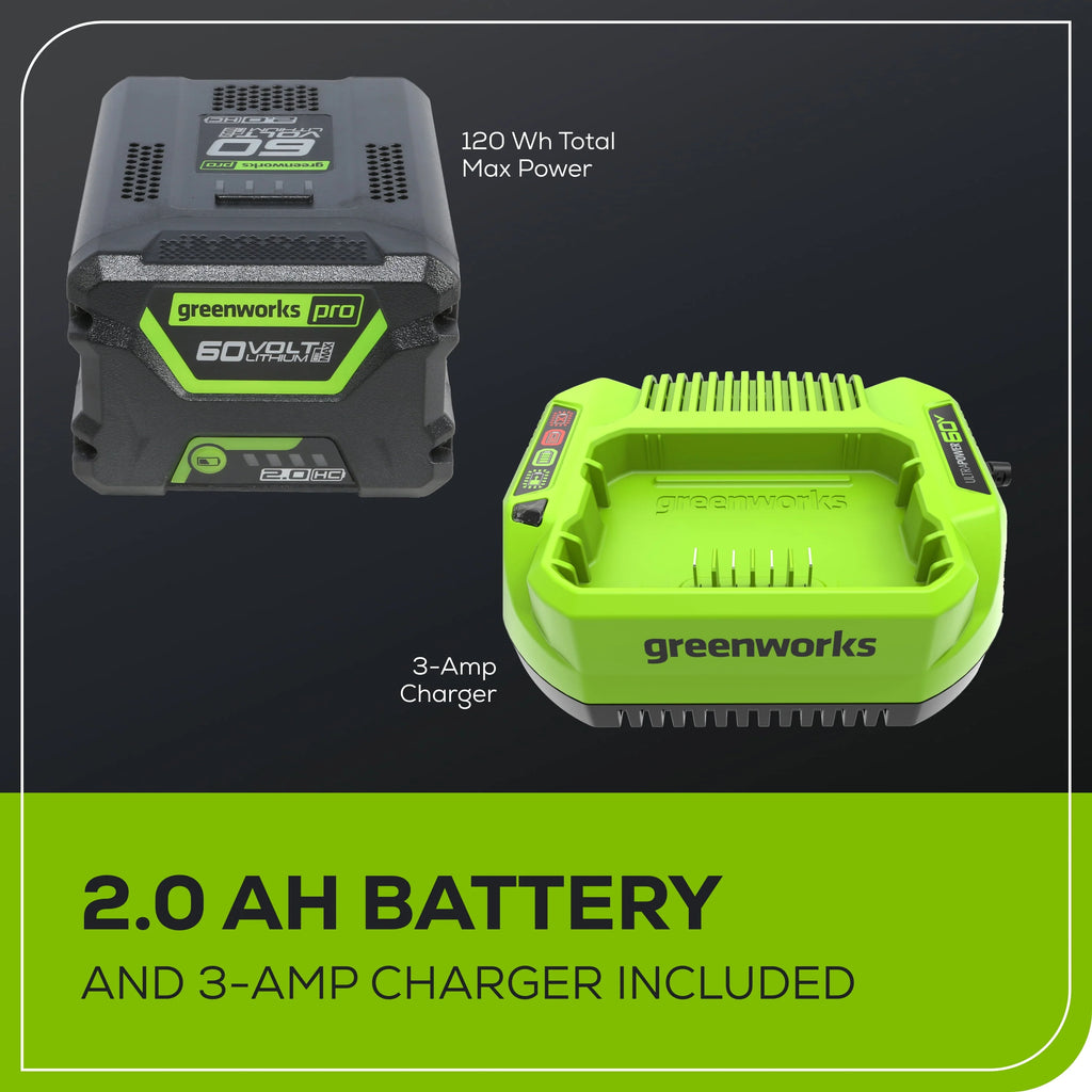 60V 10 Pole Saw with 2.0 Ah Battery & 3 Amp Charger Q404083