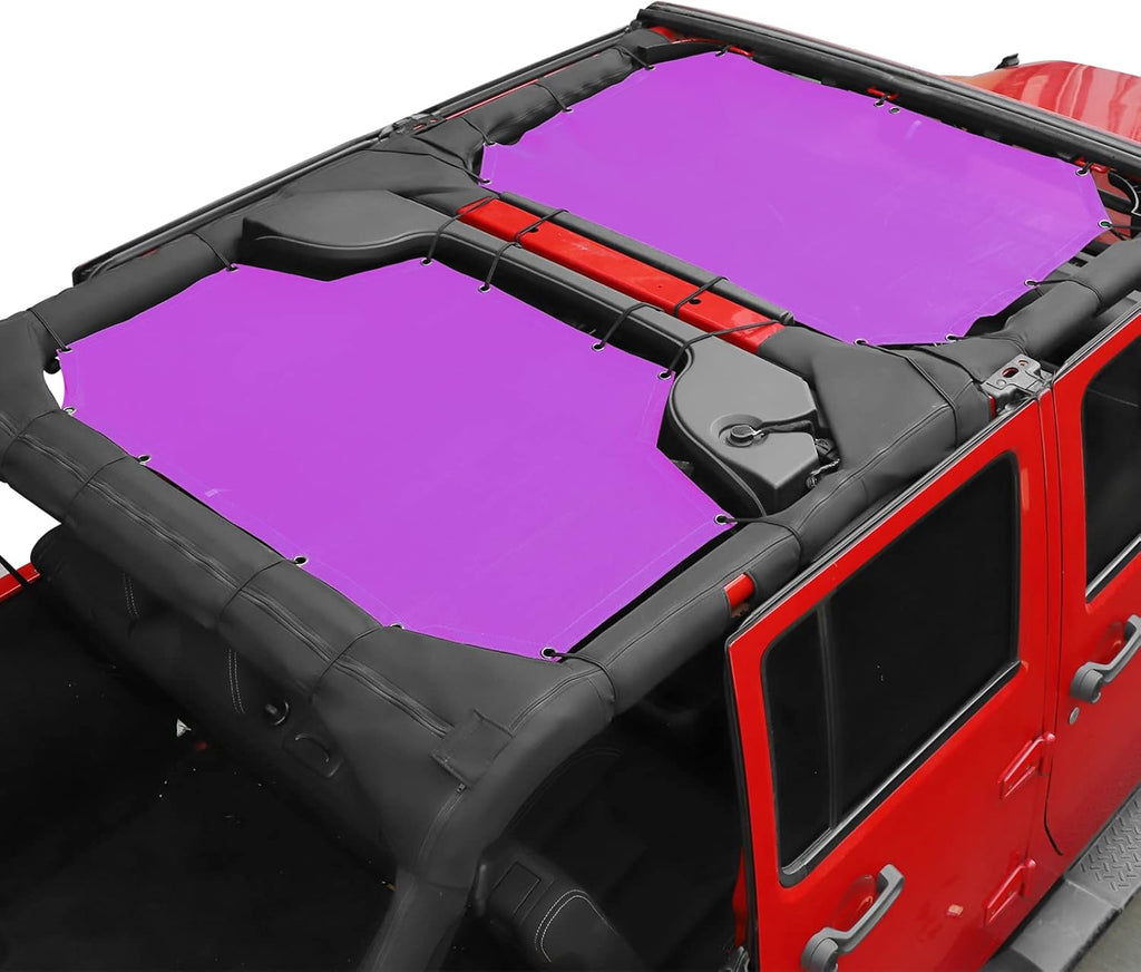 Jeep Wrangler JK Unlimited 4 Door Front & Rear 2 Piece Sun Shade Mesh N39666