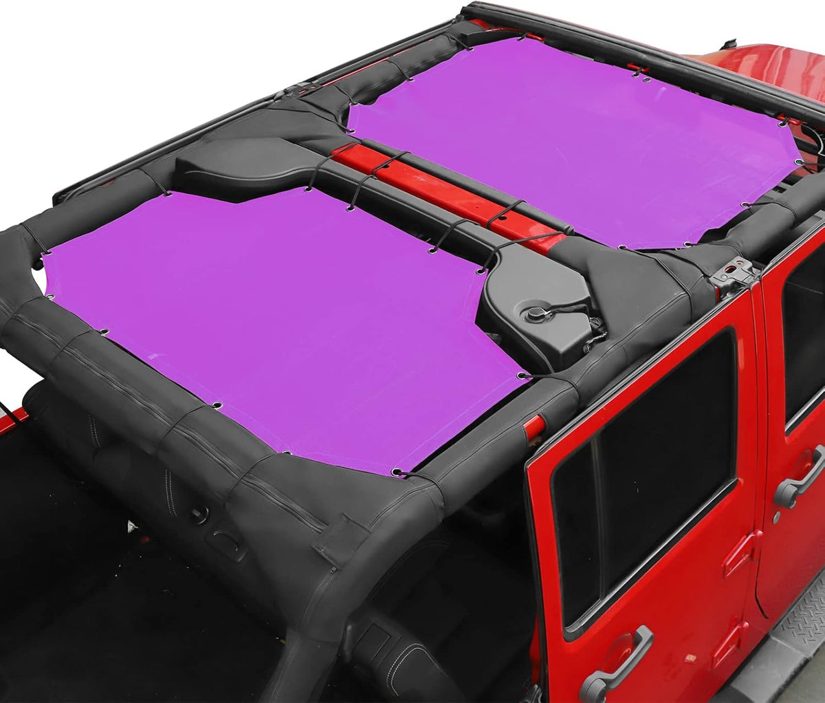 Jeep Wrangler JK Unlimited 4 Door Front & Rear 2 Piece Sun Shade Mesh N39666