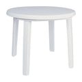 White Round Resin Outdoor Dining Table C415