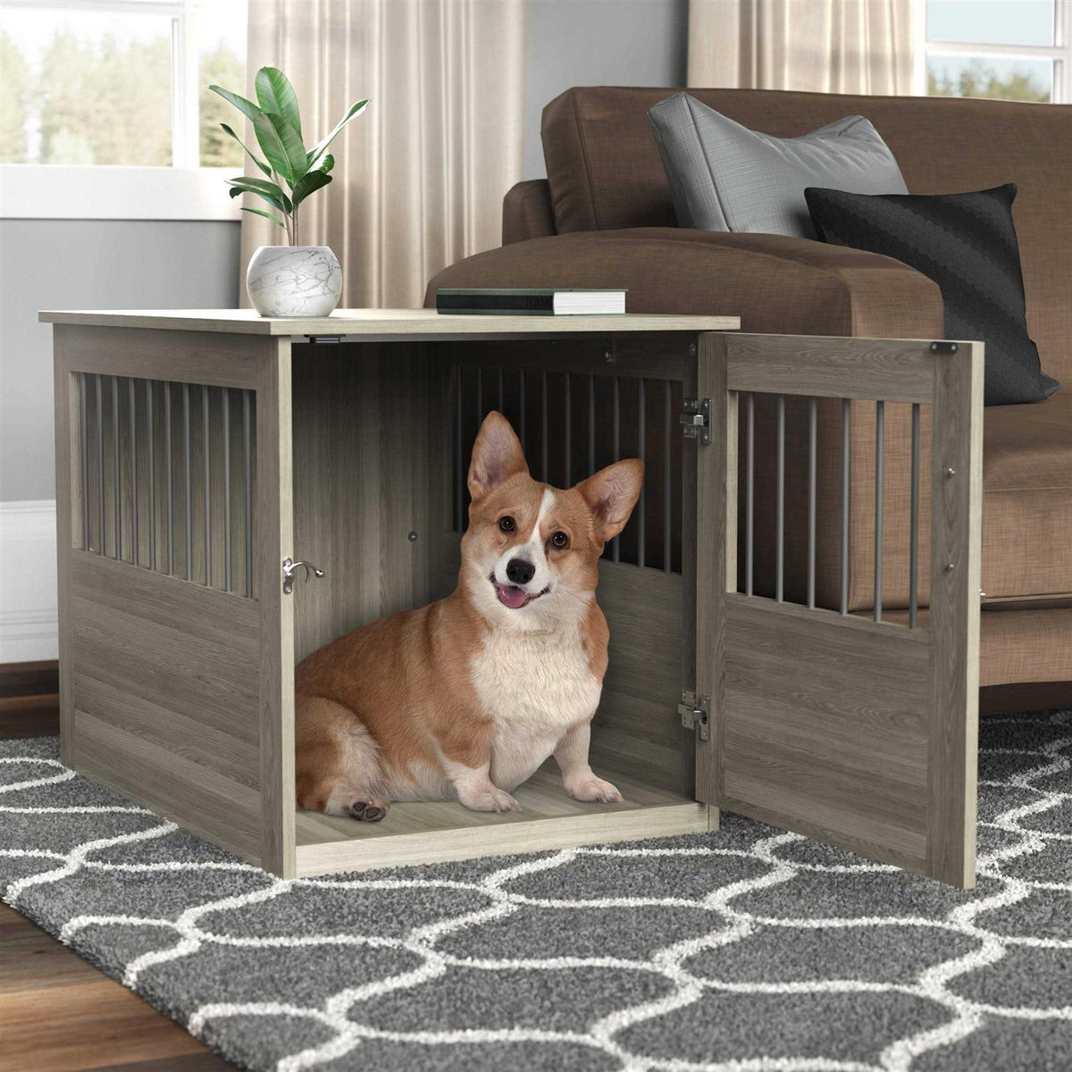 End Table and Pet Crate T771