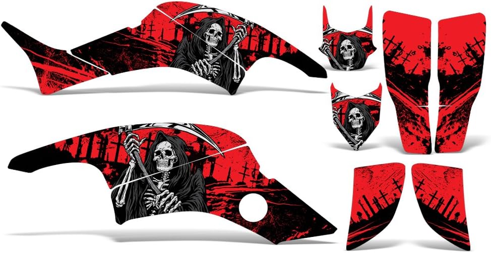 Red ATV Graphics Kit Sticker Decal F1261