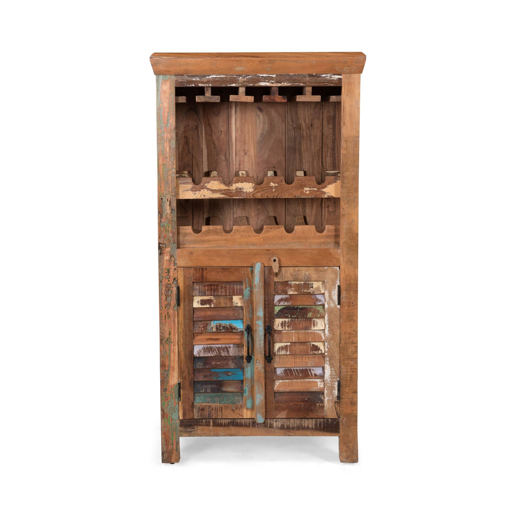 Distressed Wooden Bar Cabinet F85061