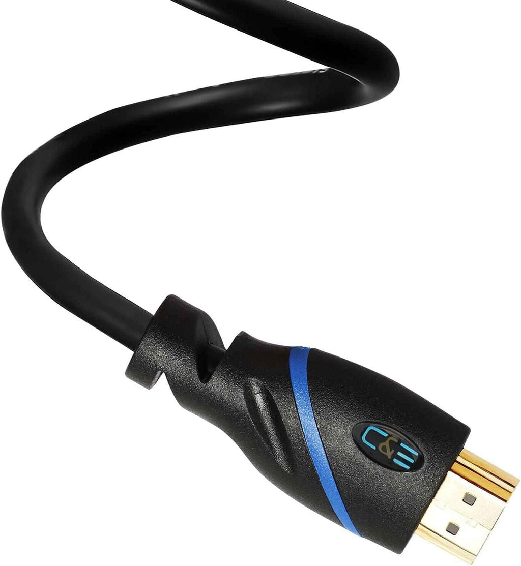 75ft High Speed HDMI Cable Male to Male with Ethernet Black Pack of 2 U299