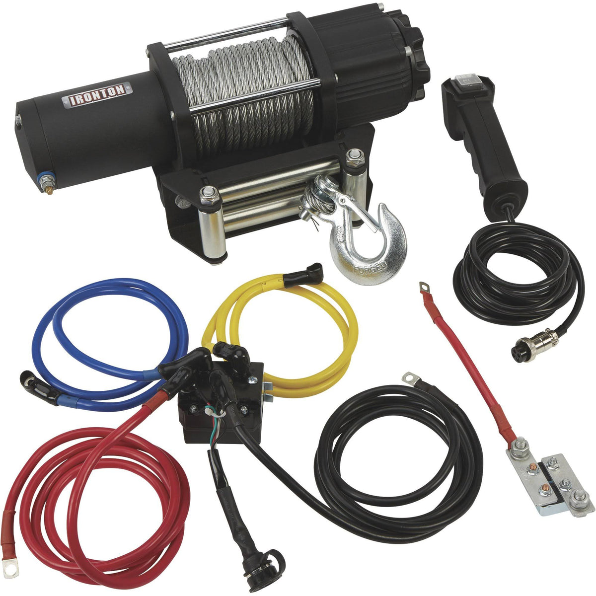 12 Volt DC Electric ATV Winch 5,000-lb. Capacity Steel Wire Rope Z328372