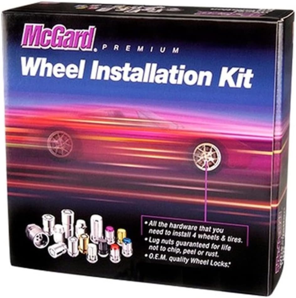 M12X1.5 Cone Seat Lug Nut Kit with Locks, Black Z929575