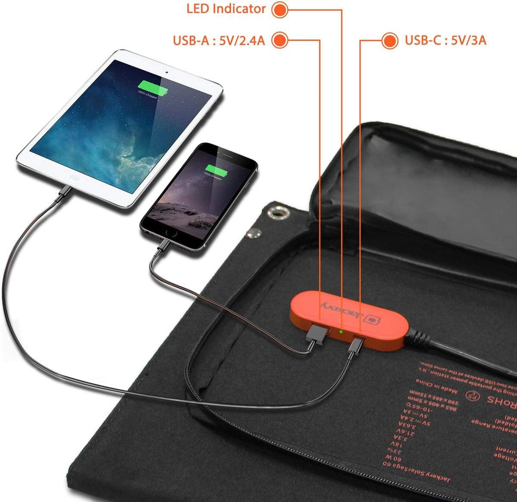 Solar Panel 60W Portable Foldable Solar Charger U172