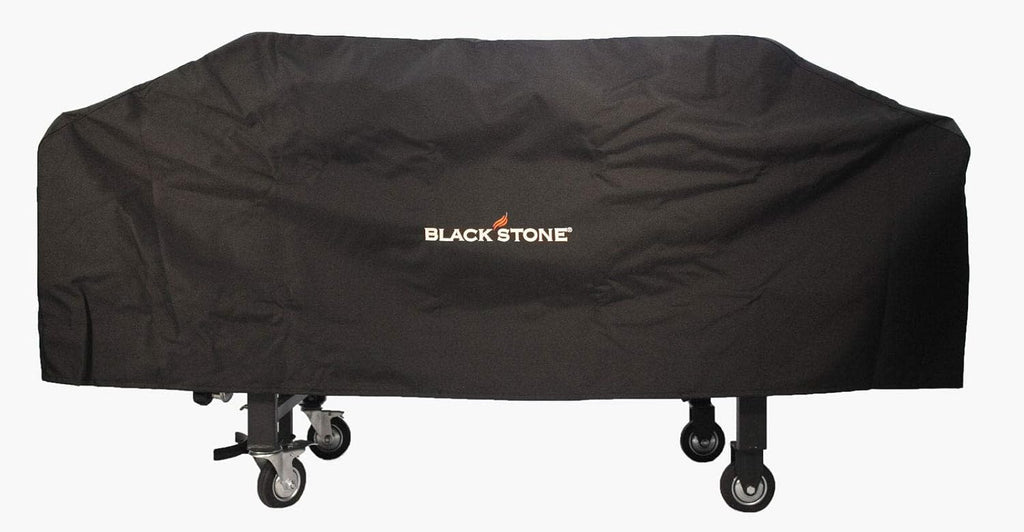 Blackstone 600D Polyester Heavy Duty Flat Top Gas Grill Cover, Black & 8 Pieces Flat Top Grill Accessories Cleaner Tool Set, Black Pack of 2 R5651