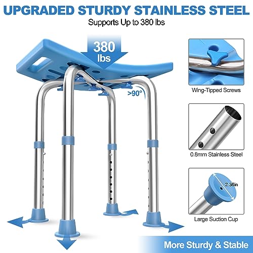Stainless Steel Adjustable Shower Stool B706