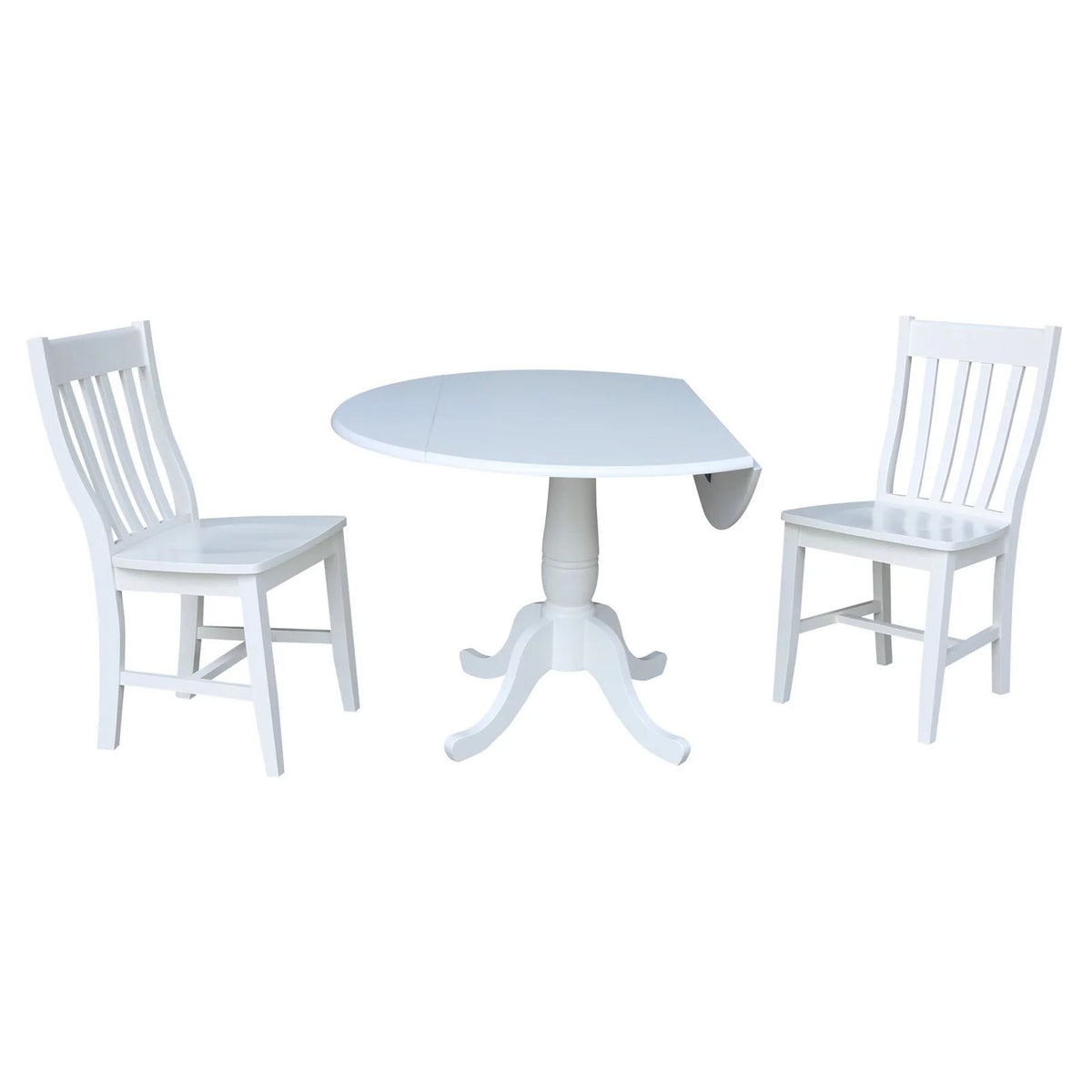 Drop Leaf Dining Table in White K117311
