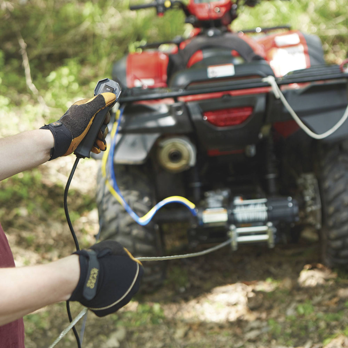 12 Volt DC Electric ATV Winch 5,000-lb. Capacity Steel Wire Rope Z328372