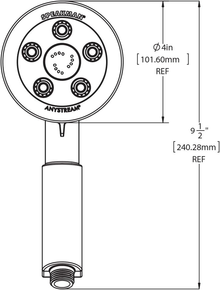 Matte Black Diverter Hand Shower Pack of 2 G646115