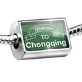 Green 925 Sterling Silver Bead A9841