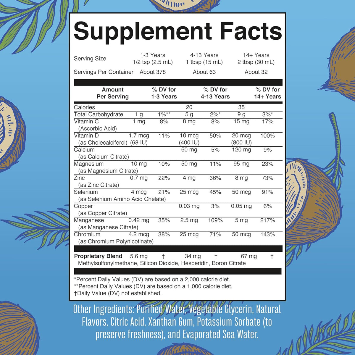 Nighttime Multimineral & Multivitamin Liquid B507