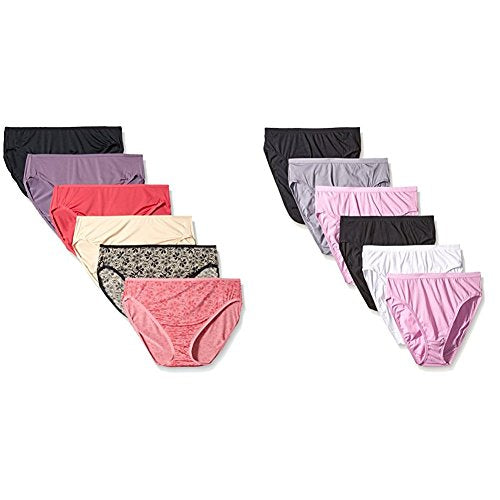 6 Pack Microfiber Cotton Hi-cut Panties G5506