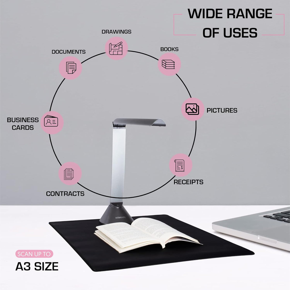 Portable 20MP Document Camera Scanner V1015