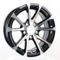 Aluminum Trailer Wheel 15X6 15 Inch Rim Black and Machined 5 Lug G490218