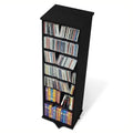 Black 2-Sided CD DVD Media Spinning Storage Tower R908110