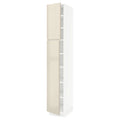 White High Cabinet with 2 Doors P633