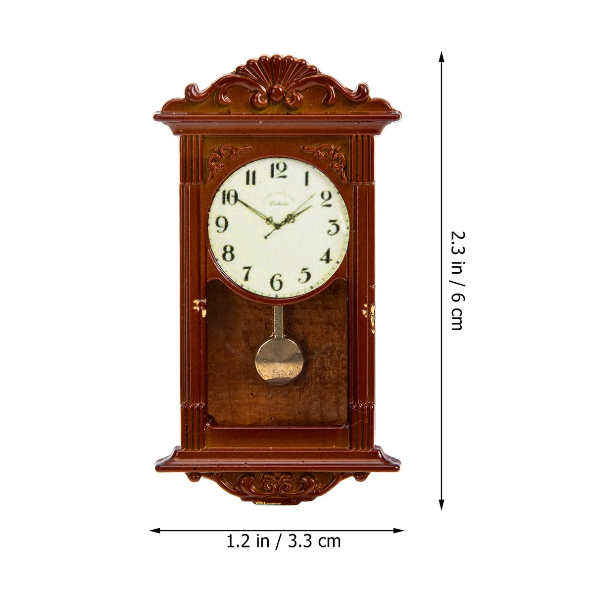 Metal Dollhouse Hanging Clock Toy Doll Furniture M135