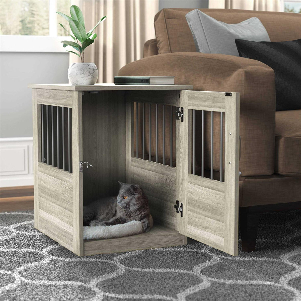 End Table and Pet Crate T771