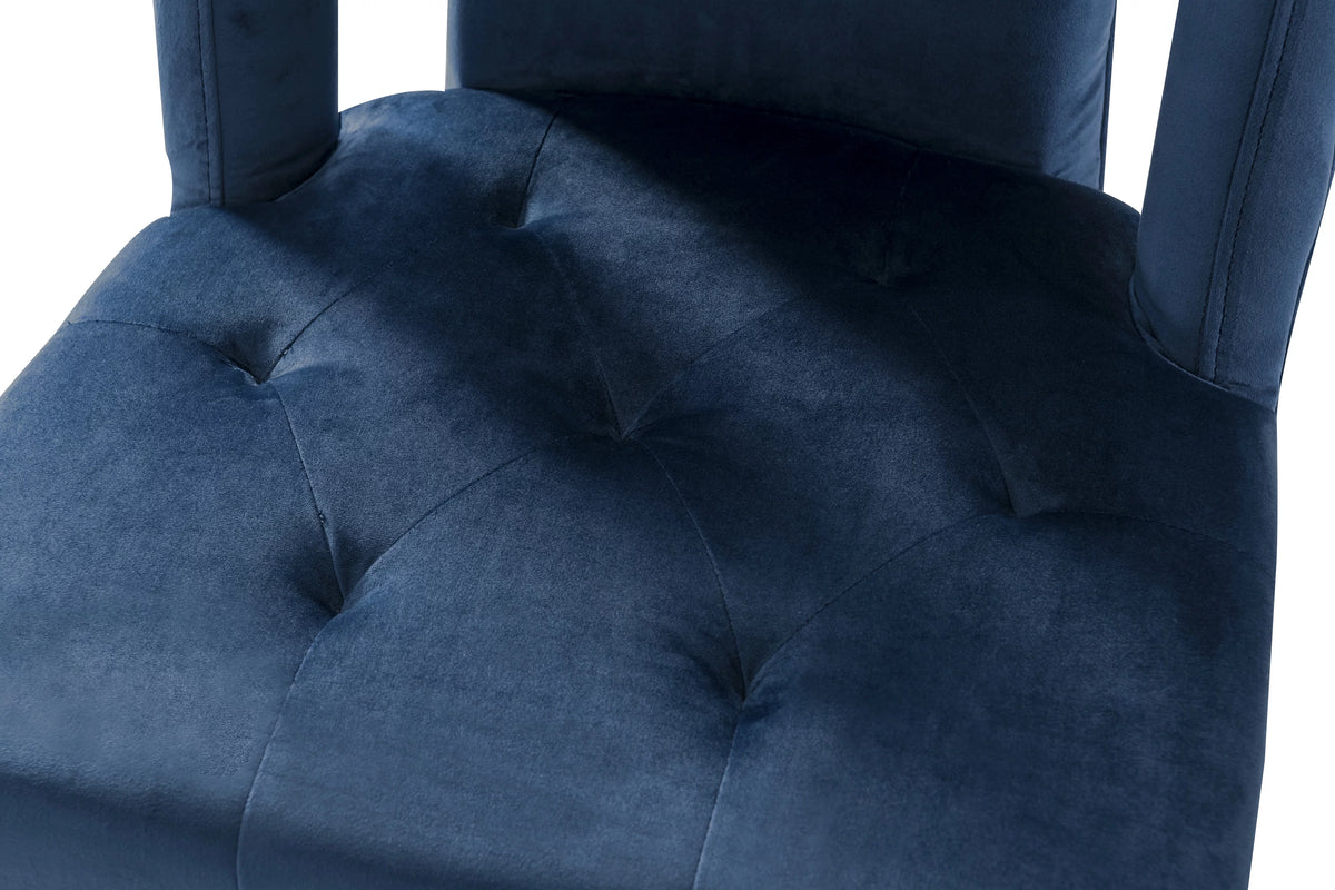 Velvet Upholstered Dining Chair Set of 2 O713