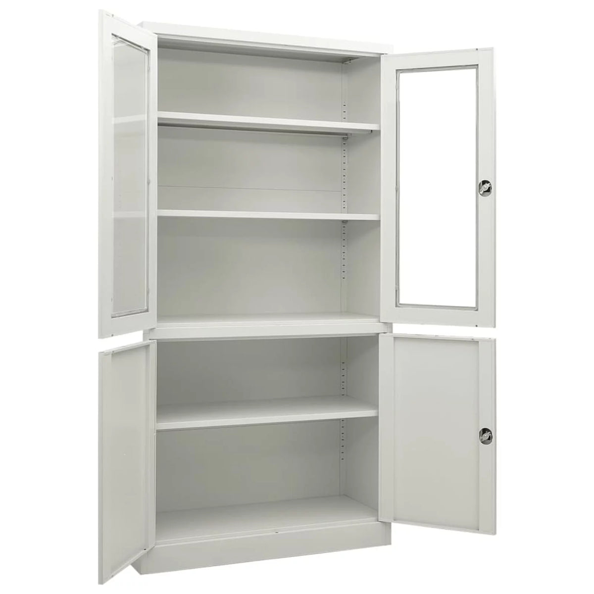 Light Gray File Storage Cabinet with 3 Adjustable Shelves S526976